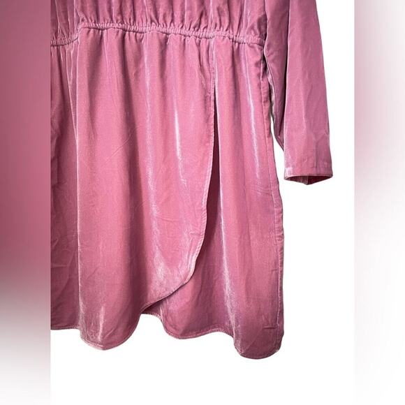 J. CREW NWT Pink Velvet Tulip Hem Dress Size 20 $98 MSRP - Picture 7 of 14